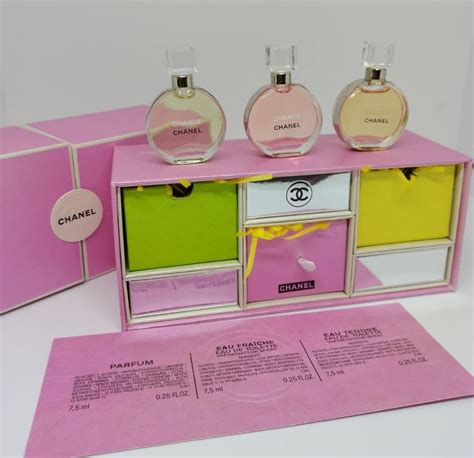 coffret chance chanel|chanel fragrance set.